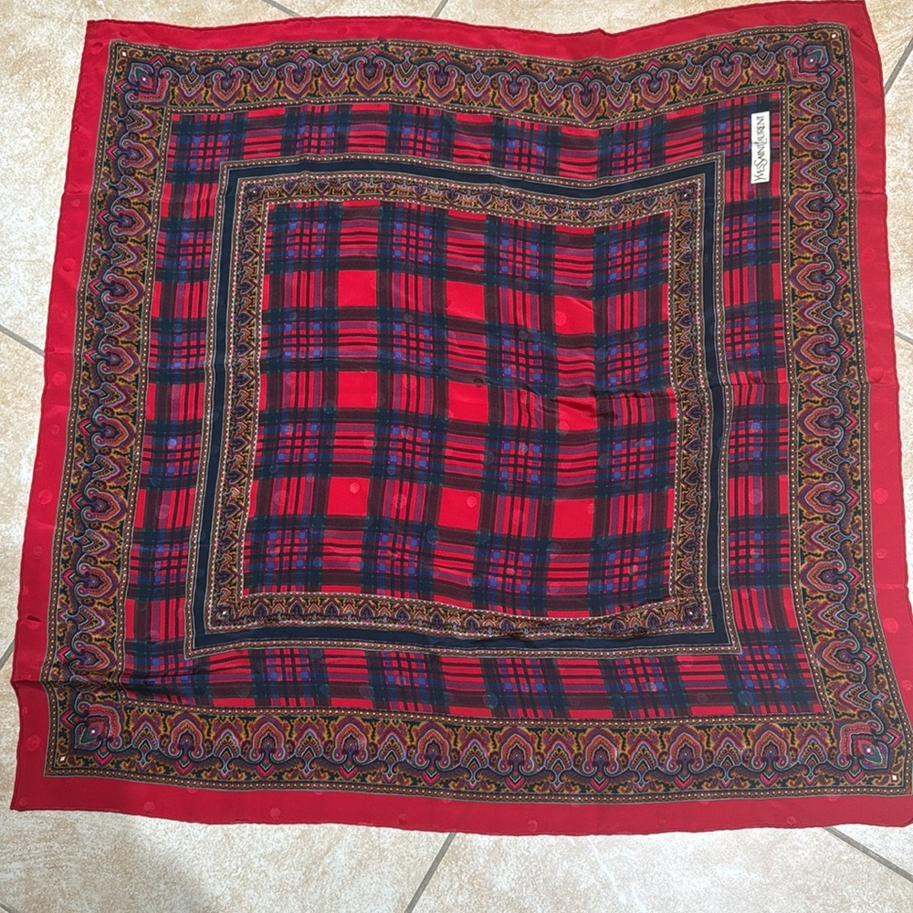 Vintage Yves Saint Laurent scarf